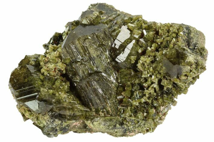 Epidote Crystal Cluster - Peru #98961